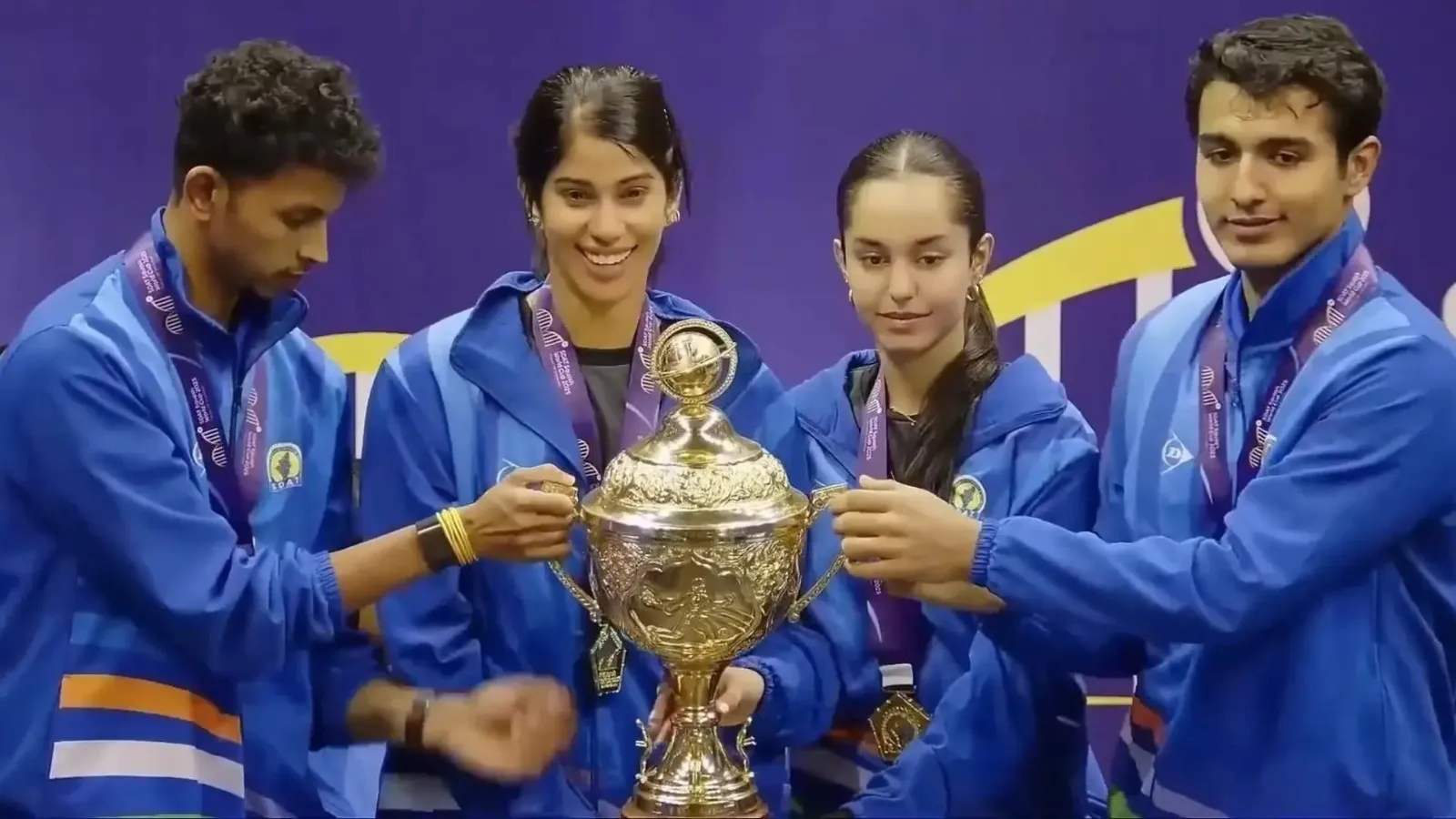 Historic Moment for Indian Sports: Team India Lifts First Ever Squash World Cup Title in Chennai