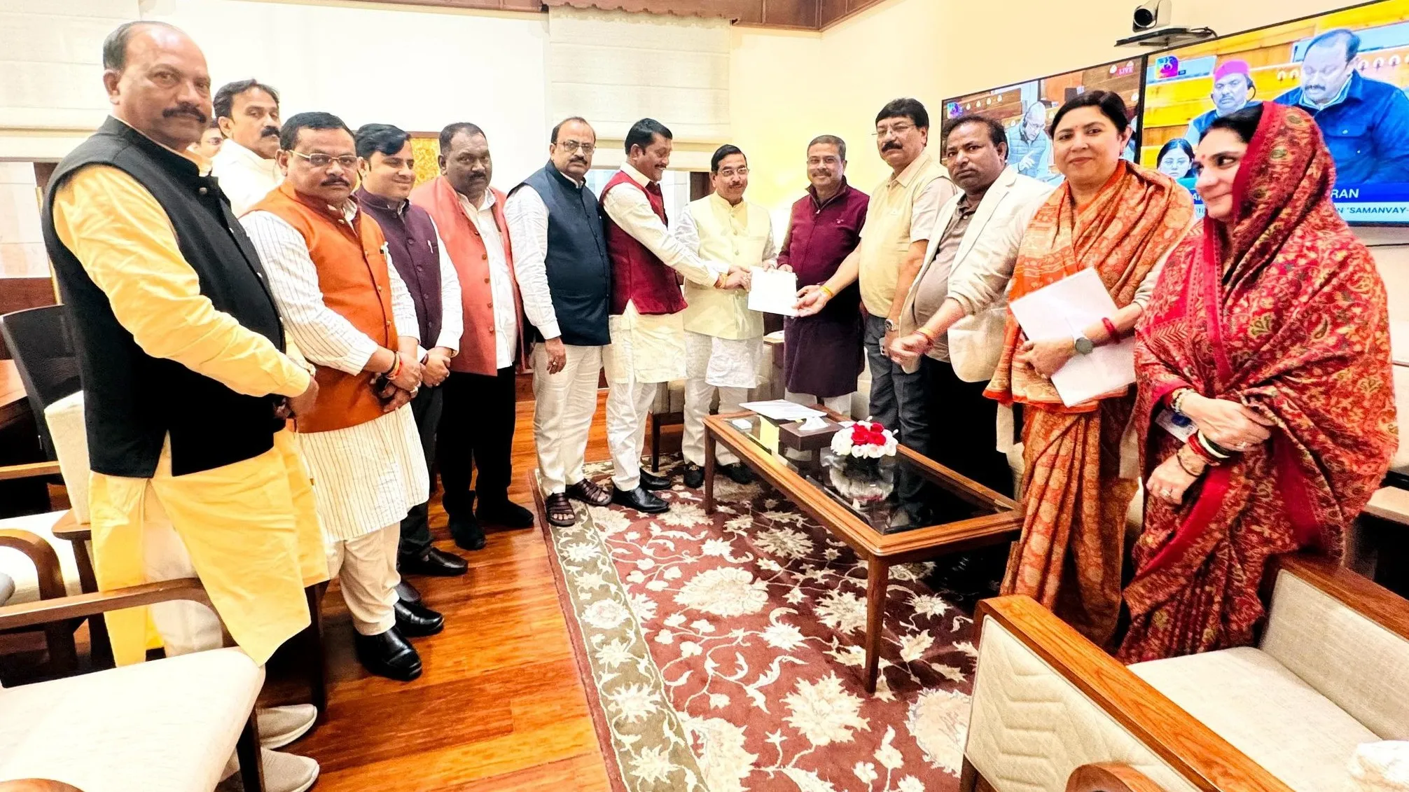 BJP Delegation Led By Union Minister Dharmendra Pradhan