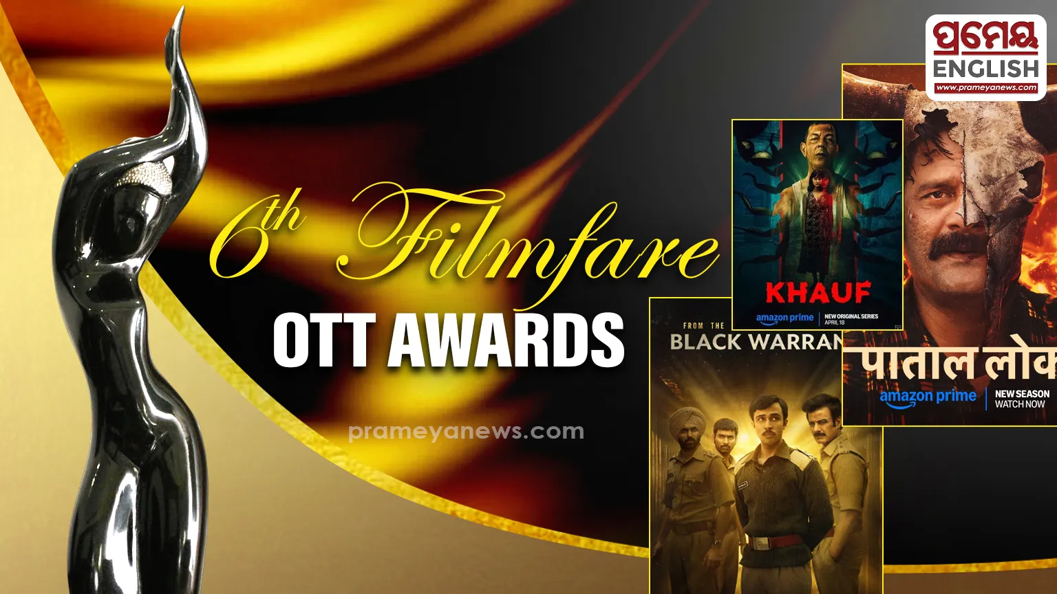 6th Filmfare OTT Awards: Black Warrant, Paatal Lok 2, and Khauf sweep major honors