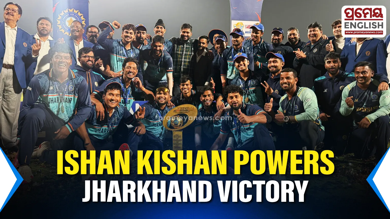 Ishan Kishan Smashes Century To Help Jharkhand Clinch Maiden Syed Mushtaq Ali Trophy Title