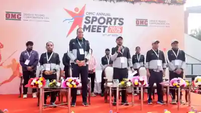 Managing Director Sudhansu Mohan Samal Inaugurates 3rd OMC Annual Sports Meet 2025 Promoting Fitness Among Workforce