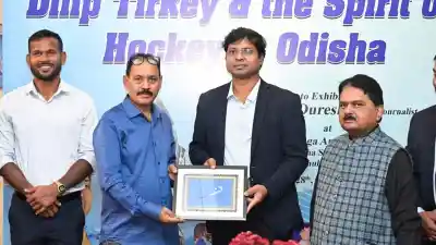 Dilip Tirkey and the Spirit of Hockey in Odisha photo exhibition inaugurated