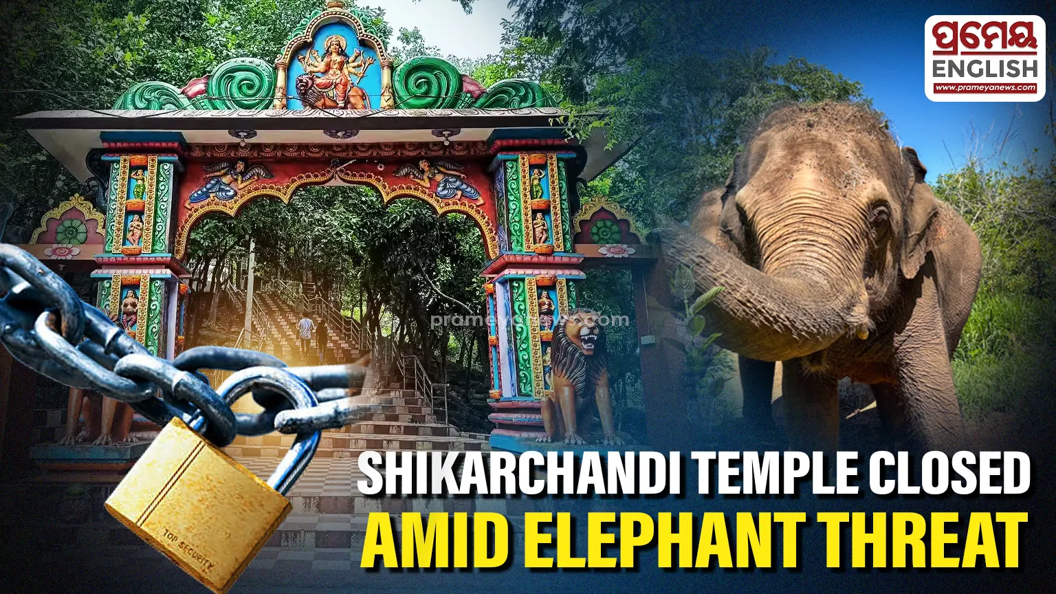 Shikarchandi Temple closed for visitors due to elephant threat

