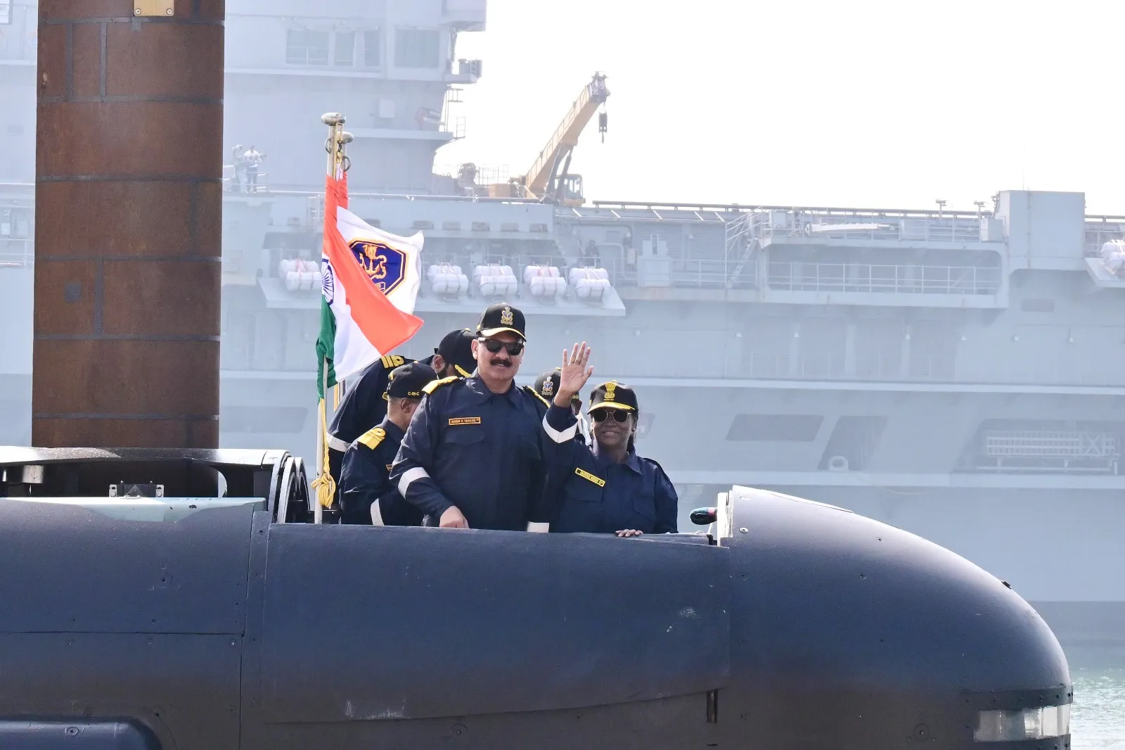 President Murmu embarks on submarine sortie at Karwar Naval Base