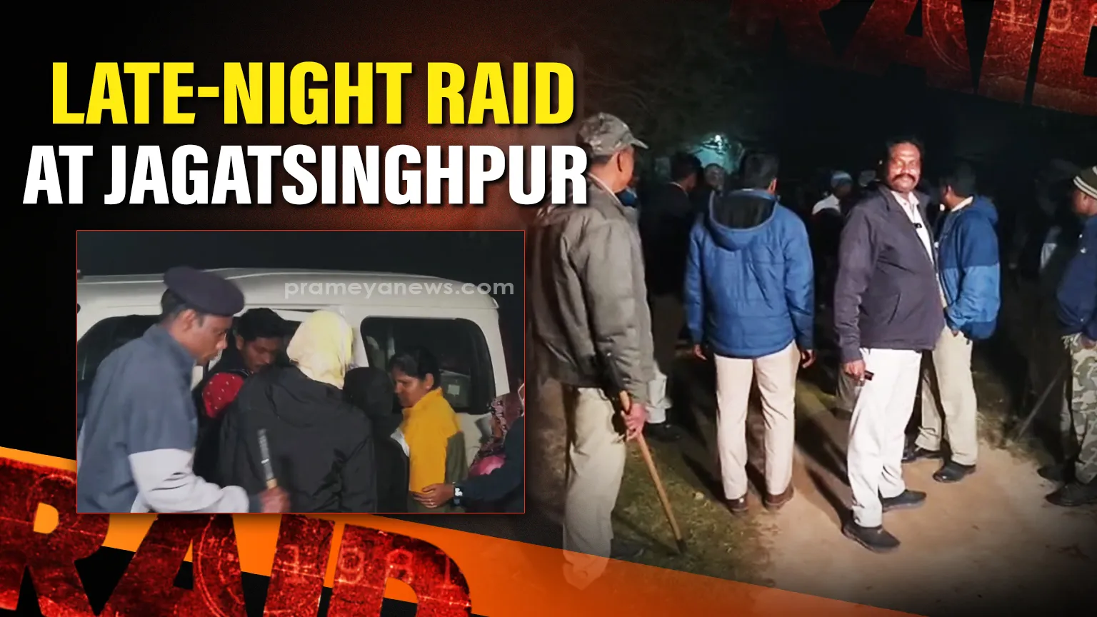 Jagatsinghpur police conduct late-night raid to identify illegal Bangladeshi nationals