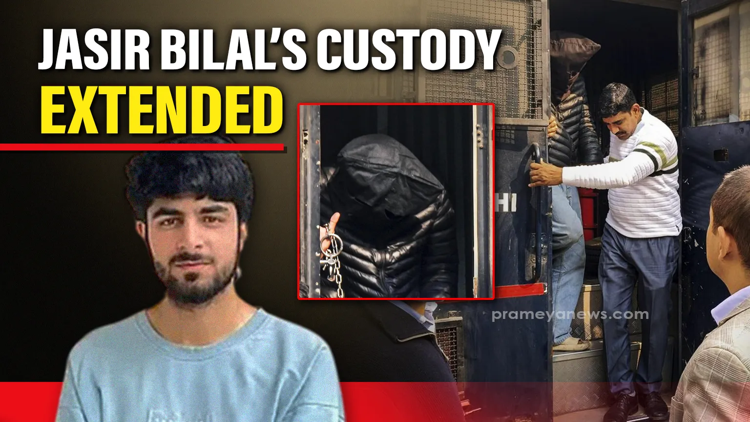 Delhi Blast Case: NIA Court Extends Custody of Accused Jasir Bilal Wani for 7 More Days