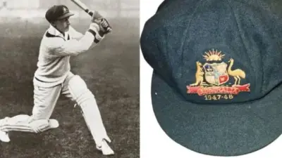 Collector interest peaks for Bradman Test Cap worn during 1947 historic series against India