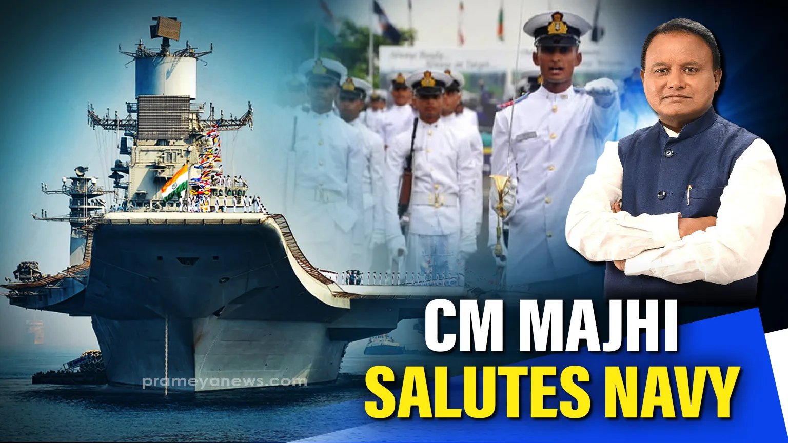 Odisha CM Mohan Majhi pays tribute to Indian Navy on Navy Day

