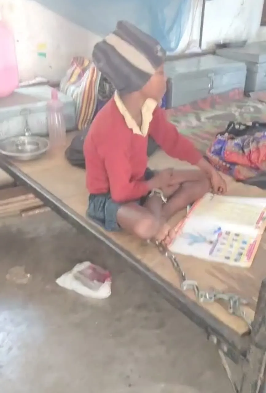 Class IV boy  tied to bed in Residential School; MP seeks probe after scene goes viral