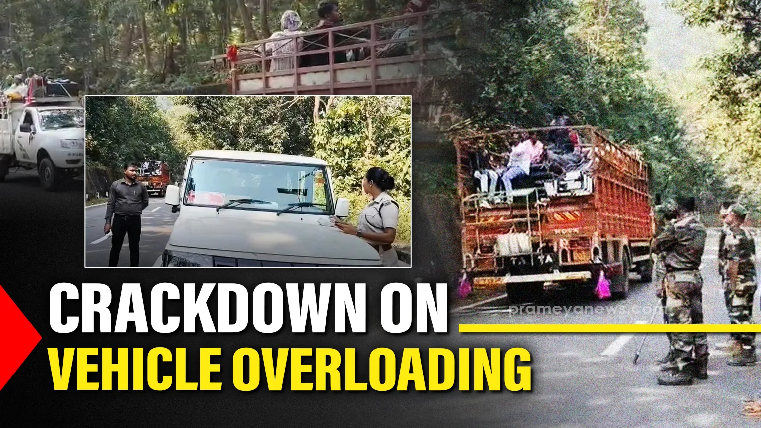 The Kandhamal District Transport Department and Udayagiri Police recently conducted a special drive to curb overloading of vehicle and violation of safety norms at Kalinga Ghat as part of efforts to curb traffic violations and improve road safety in the region
