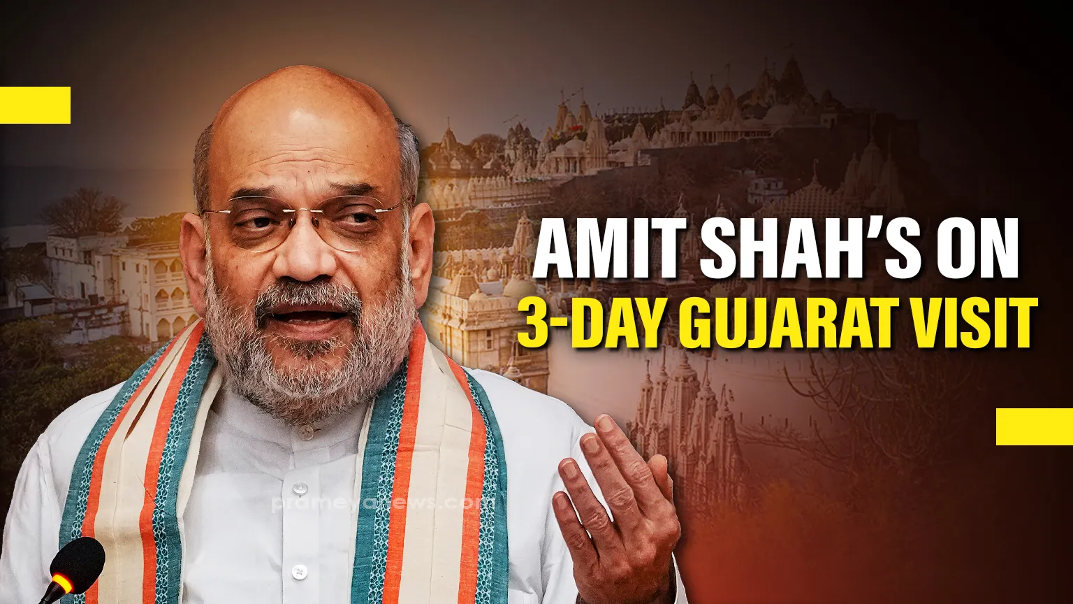 Amit Shah to embark on three-day Gujarat visit for public welfare and infrastructure initiatives