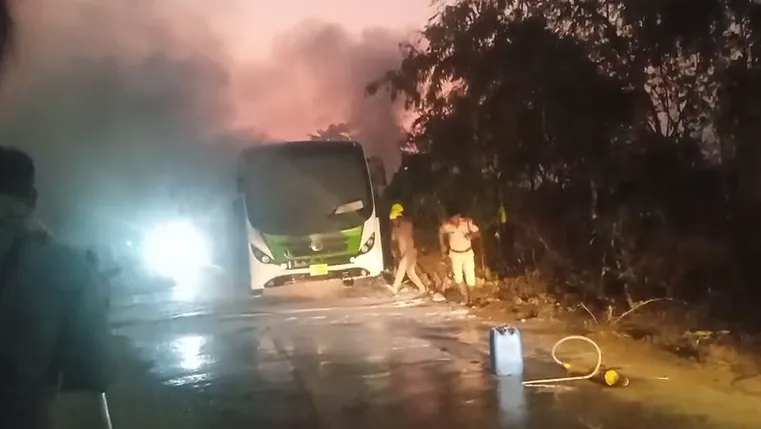 Odisha: Passengers escape unhurt as OSRTC bus catches fire