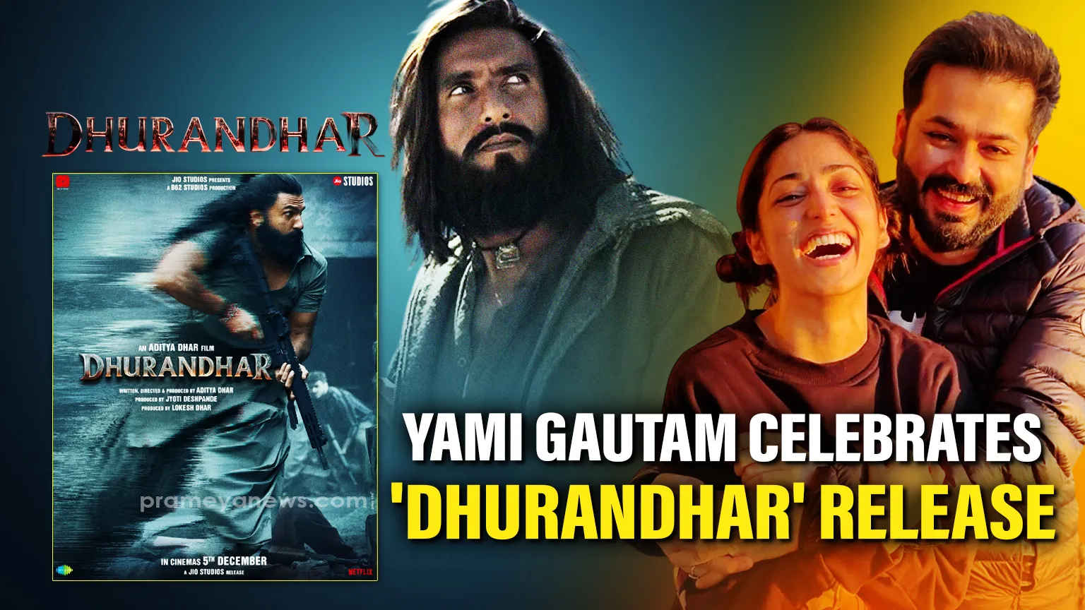 Yami Gautam celebrates husband Aditya Dhar’s film ‘Dhurandhar’ release 