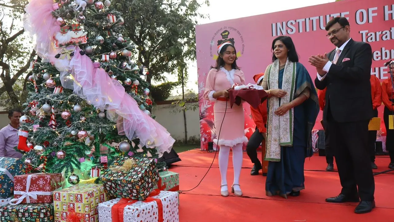 IHM Kolkata Cake Mixing Ceremony Honours Women with Unique Lady Santa Concept to Kickstart Christmas