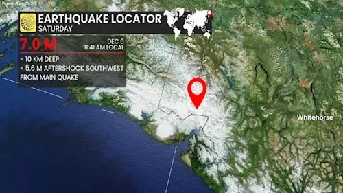 Canada Earthquake: Massive 7.0 Magnitude Quake Strikes Yukon-Alaska Border; Highway Closed Due to Avalanche Risk