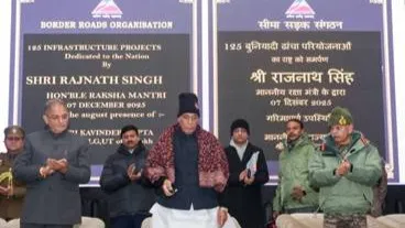Defence Minister Rajnath Singh dedicates to nation 125 border infra projects 