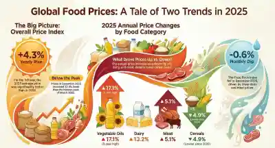 Global Markets See FAO Food Price Index Drop in December While Annual Average Climbs