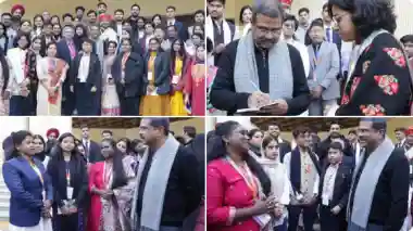 PM-YUVA 3.0: Union Education Minister Dharmendra Pradhan interacts with budding authors 