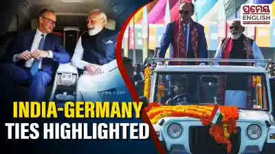 PM Modi Friedrich Merz Share Car Ride Highlighting Strong India-Germany Ties During Gujarat Visit