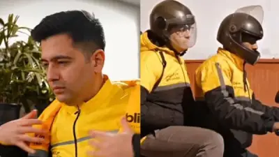 Rajya Sabha MP Raghav Chadha Blinkit delivery shift highlights daily struggles of gig workers