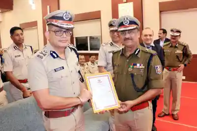 IG Central Range Dr. Satyajit Naik honoured with DGP’s Disc