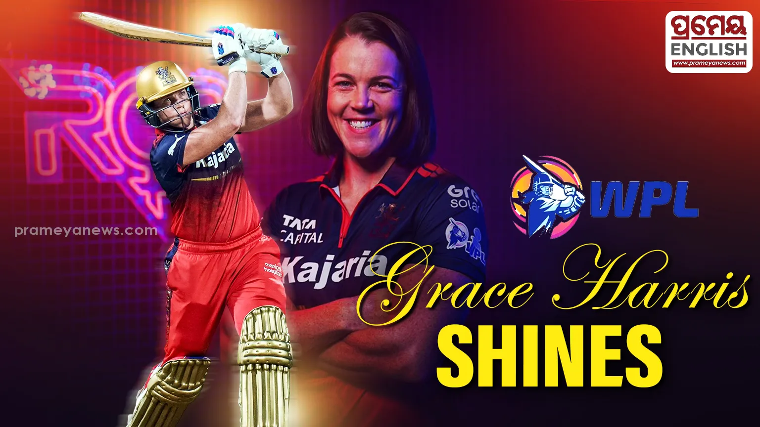 Grace Harris RCB Heroics Sink UP Warriorz As Bengaluru Secures Dominant Nine Wicket Win