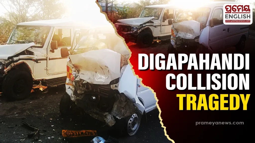 Head-on collision near Digapahandi claims one life, two critically injured