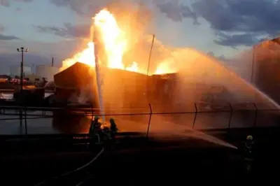 Massive fire guts Ethanol Factory in Odisha’s Sonepur district