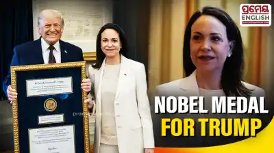 Venezuela's Machado presented Trump with her Nobel Peace Prize medal