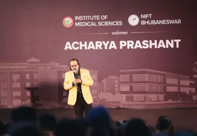 Philosopher and Author Acharya Prasant addresses SOA Medical Students