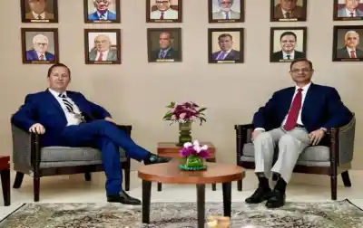 RBI Governor Sanjay Malhotra Discusses Advanced Technology With US Envoy Sergio Gor In Mumbai