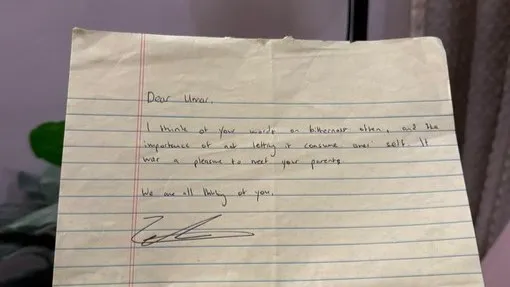 Zohran Mamdani letter to Umar Khalid