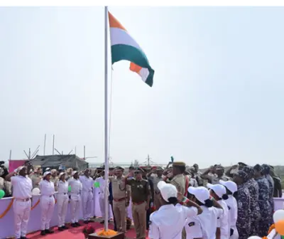 Odisha DGP YB Khurania hoists flag on Udayabali Island ahead of Republic Day