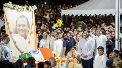 Ajit Pawar plane crash: Chants of ‘Ajit Dada Amar Rahe’ echo as mortal remains are taken for last rites