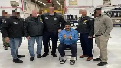 Captured Nicolas Maduro handcuffed in US as he faces detention in notorious New York prison facility
