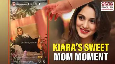 Kiara enjoys magazine reading session with her "mini", daughter Saraayah