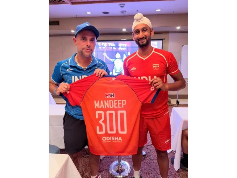 Mandeep Singh Completes 300 International Hockey Caps During India-Pakistan Asian Games Clash