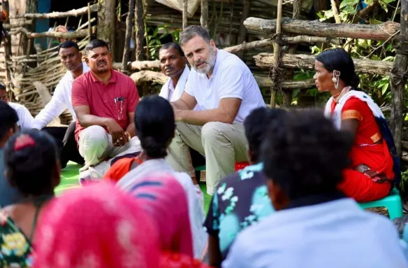 Rahul Gandhi meets families of tribal children who died in Madhya Pradesh's Balaghat, alleges government failure