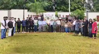Tree plantation undertaken in SOA stadium to mark NSS Day