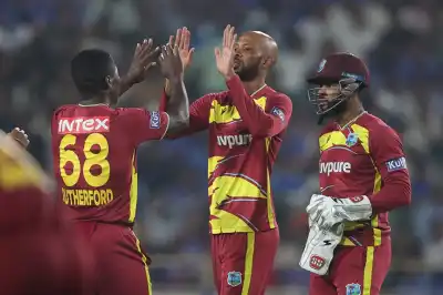 West Indies stun India with their T20I run hase in Ranchi