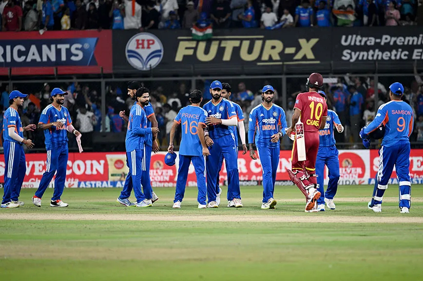 India beat West Indies by 14 runs to regain T20 series lead in Indore
