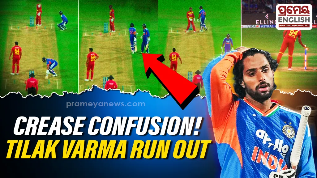 Chaotic crease misunderstanding leads to Tilak Varma dismissal at Indore T20I