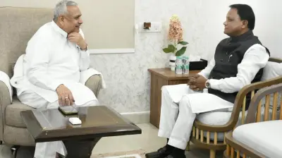 Odisha CM Mohan Majhi discusses state development, BJP organisational strategies with Sudan Singh