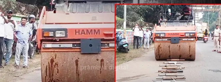 Dhenkanal police crush 50 modified bike silencers ahead of festive season

