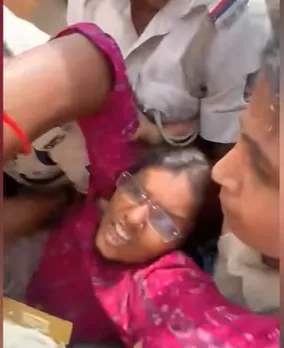 Odisha: BCJD President Ipsita Sahu picked up by Bhubaneswar Police from Rama Devi University