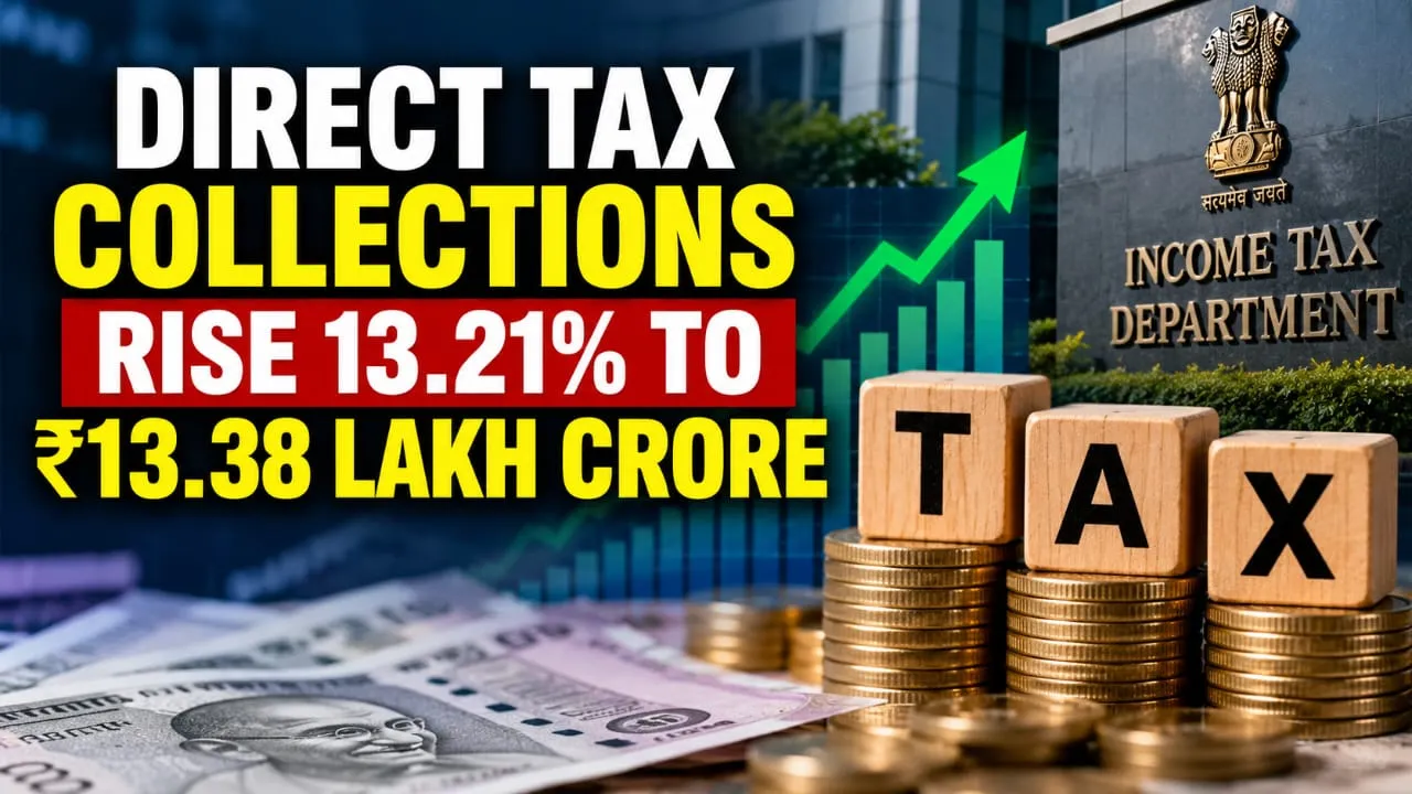 Direct tax mop-up rise 13.21% to 13.38 lakh crore till October14 