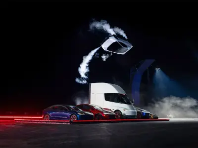 It can fly: Tesla unveils Roadster which performs mid-air flip