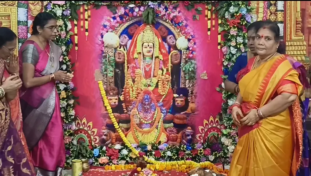 Telugu women in Chhatrapur observe Kumkum Puja for husbands' longevity and family welfare