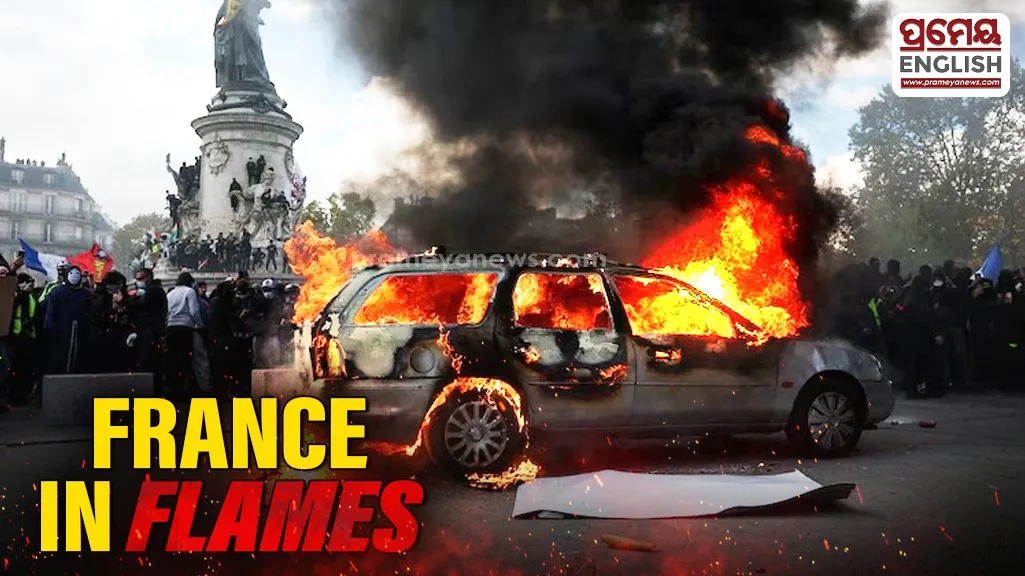 Five hundred thousand demonstrators rally in France over school shortages and soaring living costs