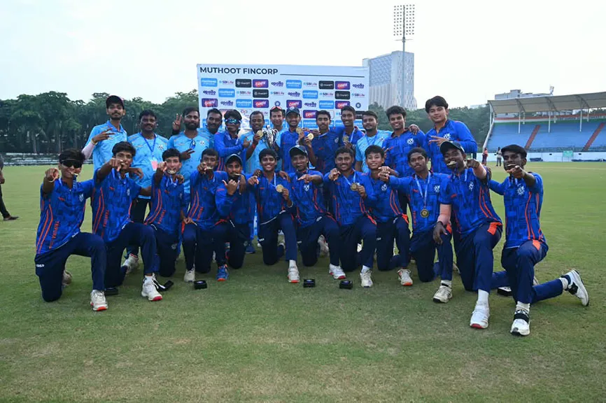 Tripura defeats Mizoram by four Wickets in Vinoo Mankad trophy final